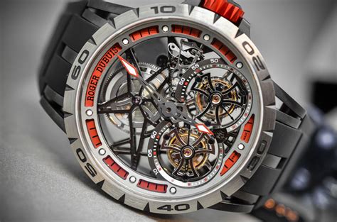 roger dubuis double tourbillon excalibur skeleton watch replica|roger dubuis excalibur spider.